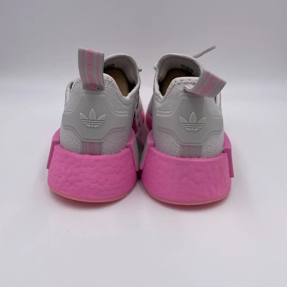 adidas NMD R1 Grey / Pink Womens Shoes - Picture 4 of 8